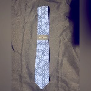 Tommy Hilfiger Blue and White Tie